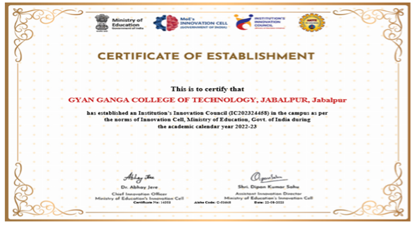 IIC Est. Certificate